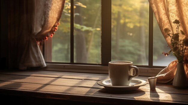 Caffeina al caffè mattutino a casa