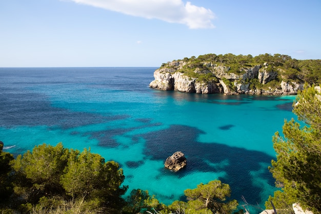 Cala Macarella Minorca turchese Balearic Mediterraneo