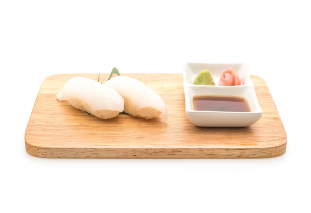 calamari sushi nigiri - stile cibo giapponese