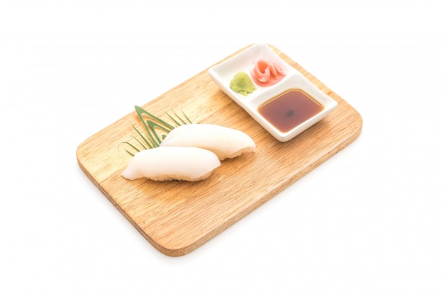 calamari sushi nigiri - stile cibo giapponese