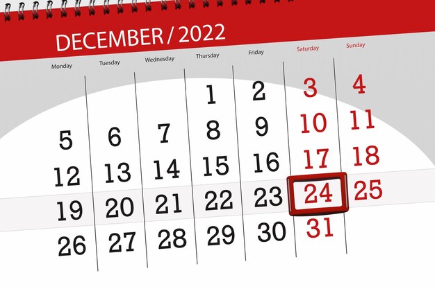 Calendario 2022 scadenza giorno mese organizzatore pagina data dicembre sabato numero 24