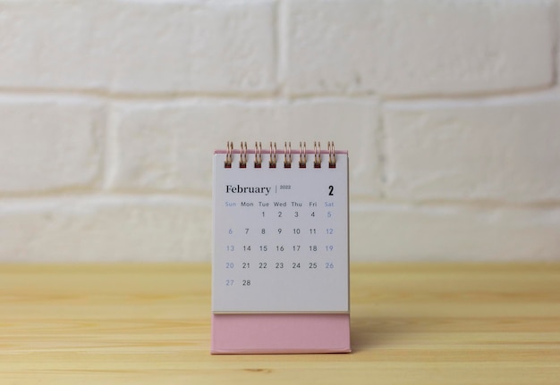 Calendario desktop per febbraio 2022Calendario per la pianificazione del mese