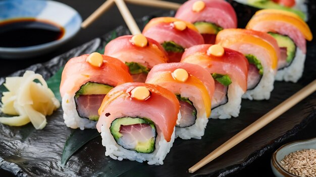 California maki rotoli di sushi