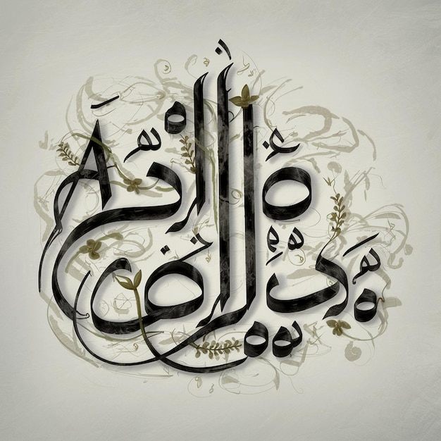 Calligrafia araba Assalamualaikum Che la pace sia su di te Calligrafi islamici