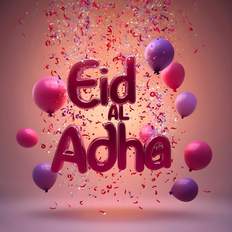 Calligrafia di Eid Al Adha Tipografia