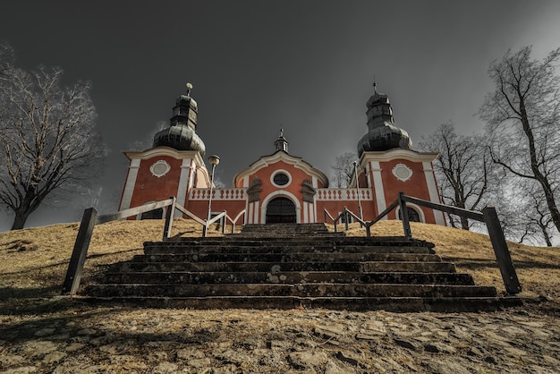 Calvario storico nella città Banska Stiavnica Slovacchia