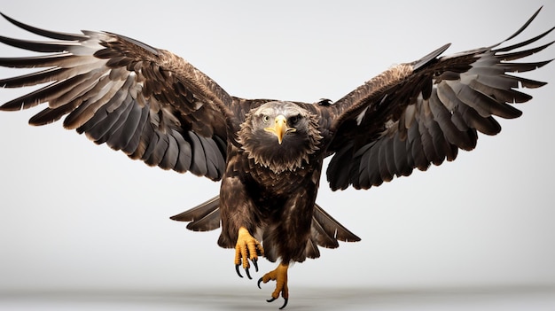 calvo aquila calva uccello isolato su sfondo bianco