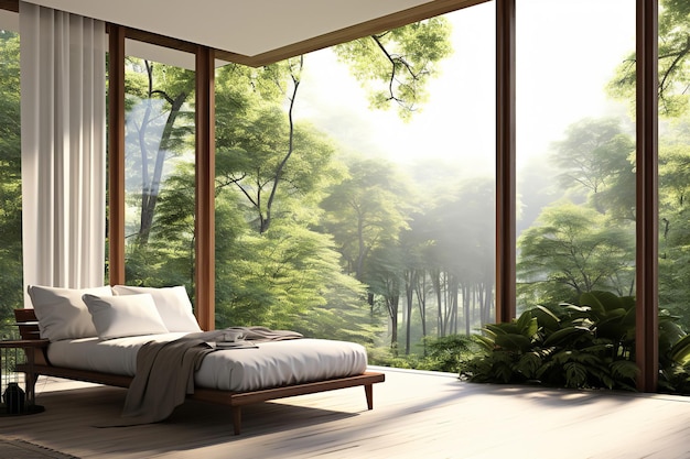 camera da letto moderna dal design minimale