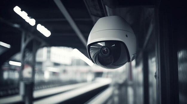 Camera di sicurezza alla stazione ferroviaria Tecnologia del sistema di sicurezza