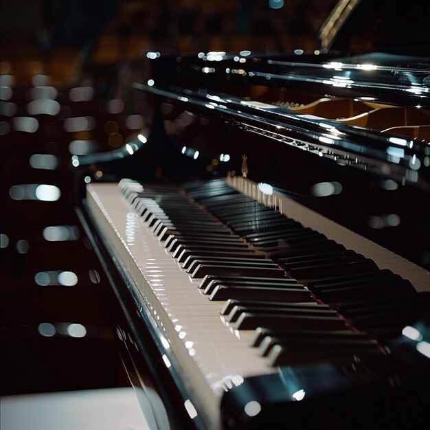 Camera oscura Piano CloseUp Immagine Concorso internazionale di pianoforte Chopin Concetto musicale