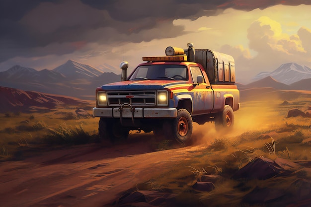 Camion nel deserto