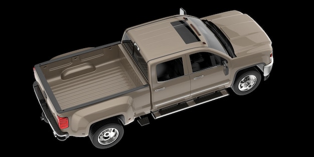 Camioncino isolato su sfondo 3d rendering illustrazione