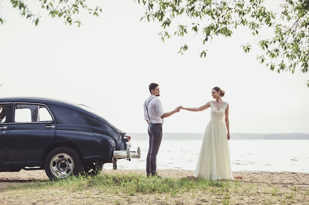 Camminare dello sposo e della sposa