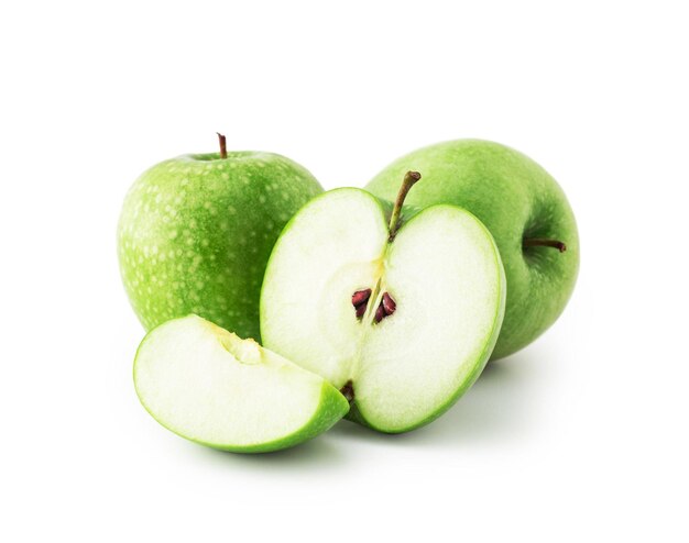 Cammino di ritaglio della fetta di mela verde