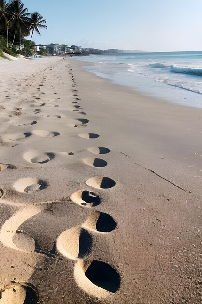 Cammino sulla spiaggia