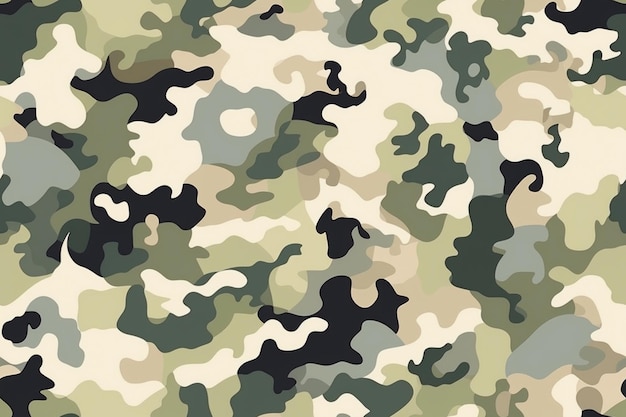 Camouflage Seamless Pattern Ai generativo