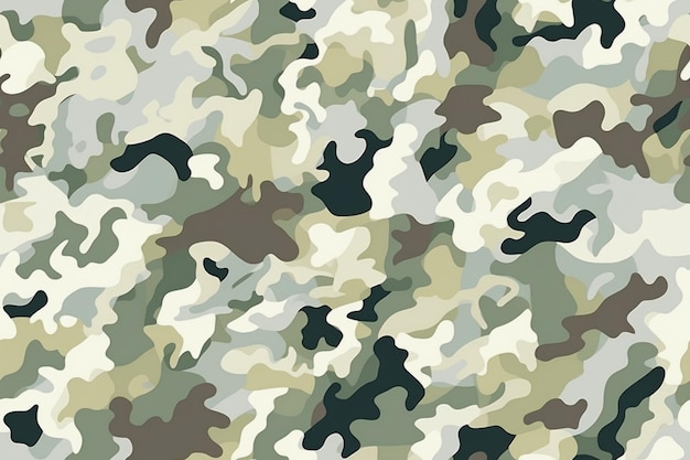 Camouflage Seamless Pattern Ai generativo