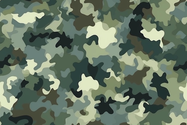 Camouflage Seamless Pattern Ai generativo