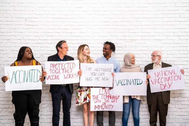 Campagna di vaccinazione contro il Covid-19 (coronavirus) in una clinica