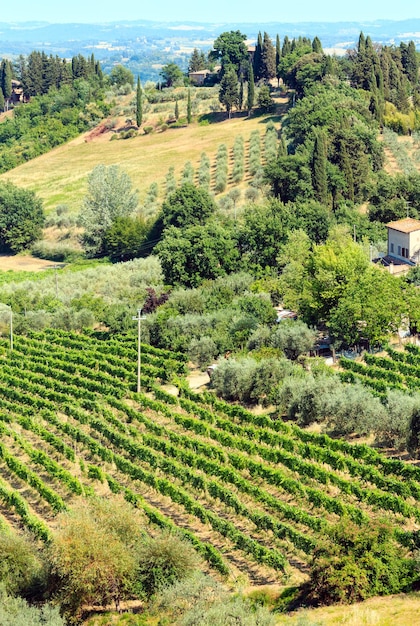 Campagna Toscana San Gimignano Italia