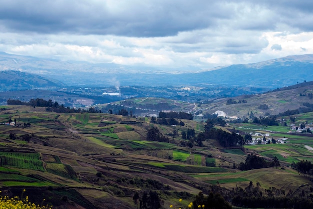 Campi agricoli andini Colta Ecuador