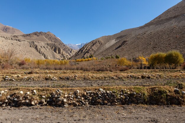 Campi rurali in autunno, Mustang, Nepal