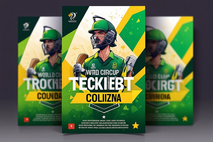 Foto campionato mondiale di cricket t20 template poster flyer