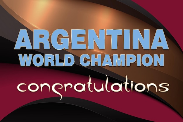 Campione del mondo di calcio argentina 2022