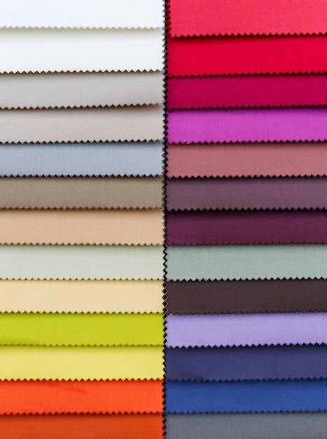 campioni di consistenza di tessuti multicolori