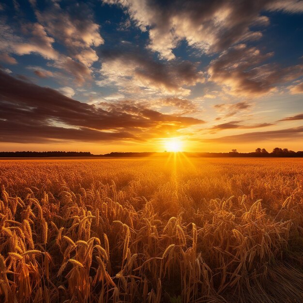 Campo del tramonto