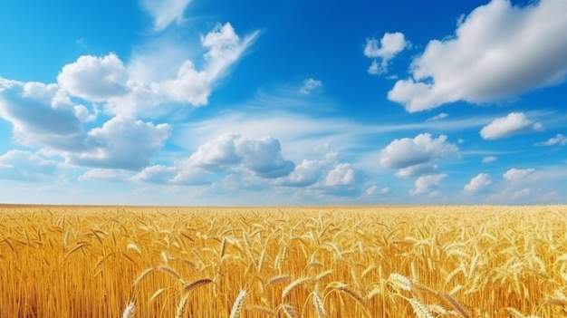 campo di grano con grano maturo