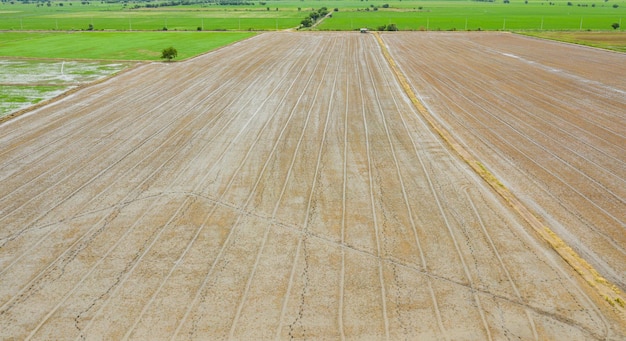 Campo sfondo vista dall'alto paesaggio natura