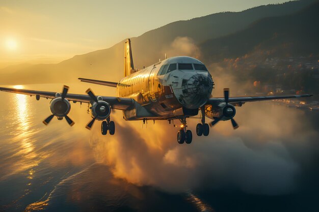 Canadair in fiamme