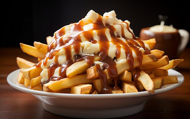 Canadian Poutine French Fry Delight IA generativa