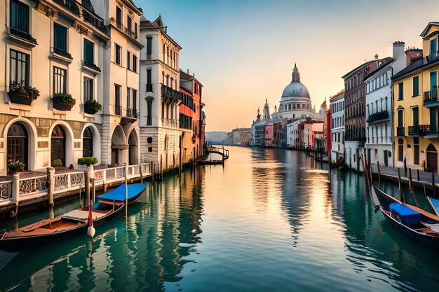 Canal grande Venezia generativa in strumento ai