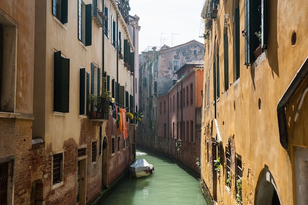 Canale panoramico a Venezia, Italia