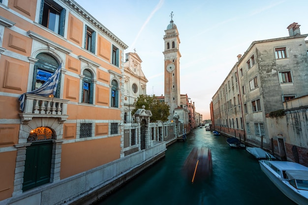 Canali d'acqua di fama mondiale di Venezia, Veneto, Italia.