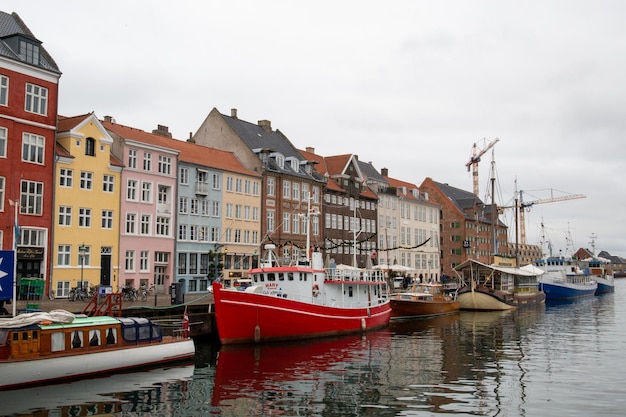 Canali di Copenaghen durante l'inverno