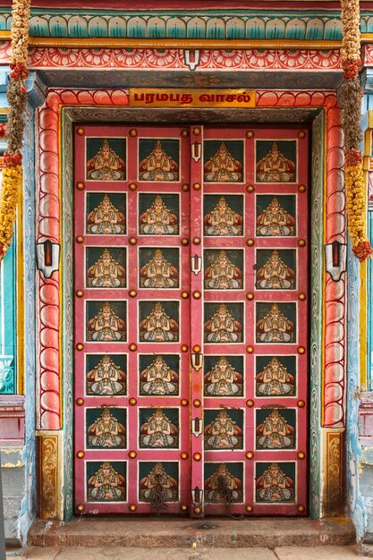 Cancelli del tempio indù Sri Ranganathaswamy Temple Tiruchirappalli