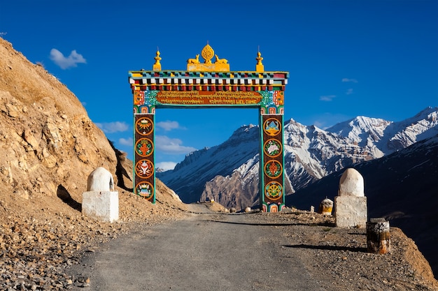 Cancelli di ki gompa spiti valley himachal pradesh