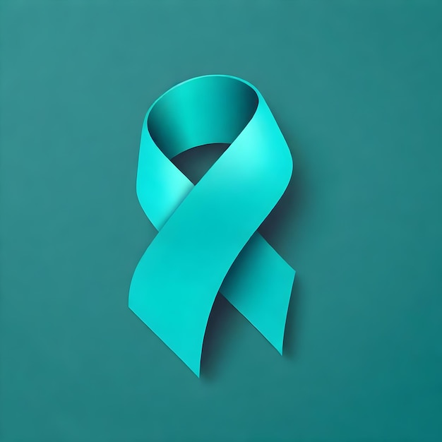 Cancro ovarico a nastro blu-verde