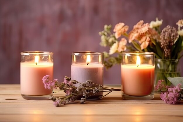 candele centrate sul tavolo in stile decorativo organizzandole per l'occasione con fiori freschi