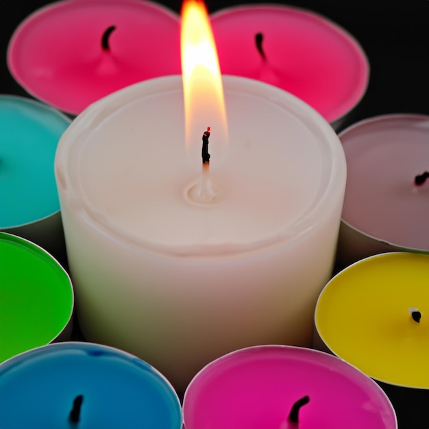 Candele colorate