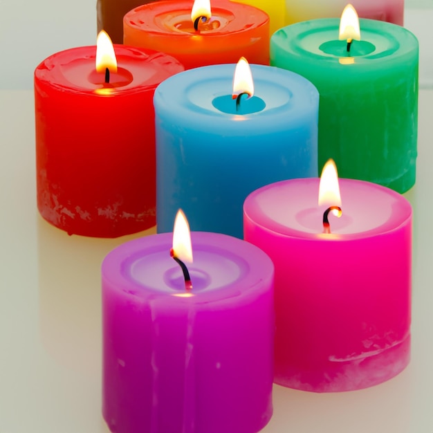 Candele colorate