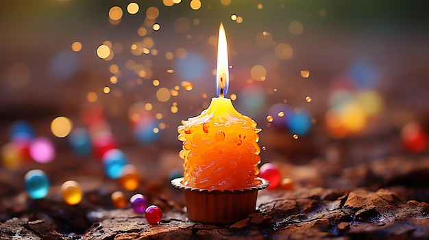 candele di compleanno carta da parati HD 8K immagine fotografica