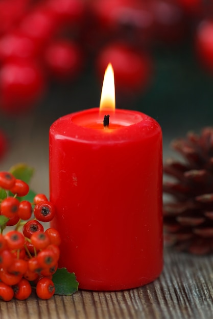 Candele rosse di Natale