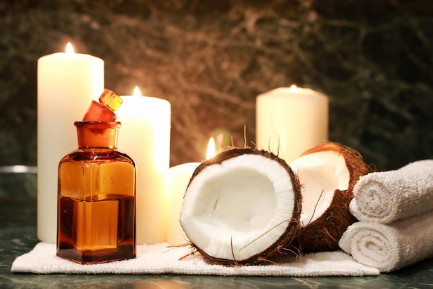 Candele spa olio di cocco