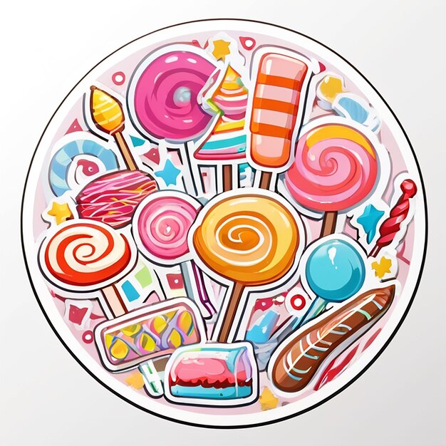 Candy Candy Making sticker con Ai generative