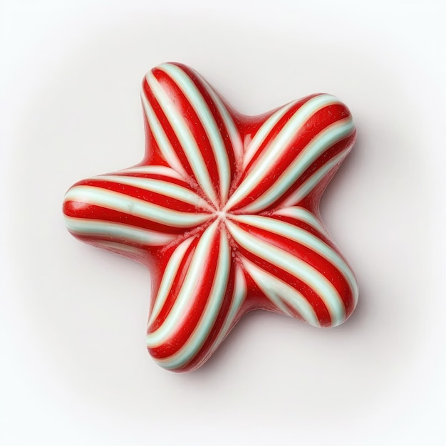 Candy Cane a forma di Star Generative AI