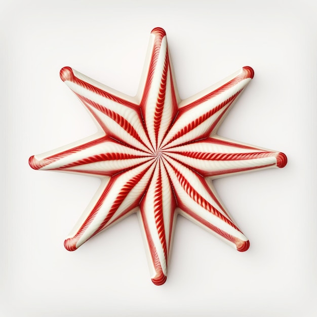 Candy Cane a forma di Star Generative AI